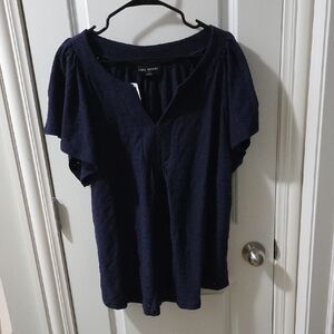 Lane Bryant Women's Dark Blue Blouse